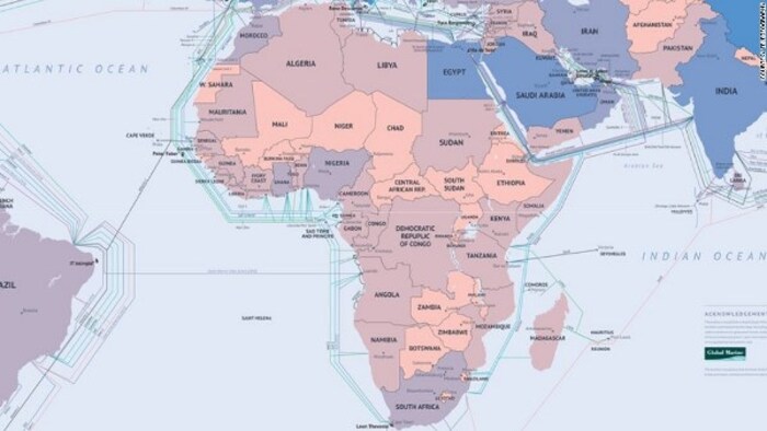 Tuyến cáp biển Châu Phi