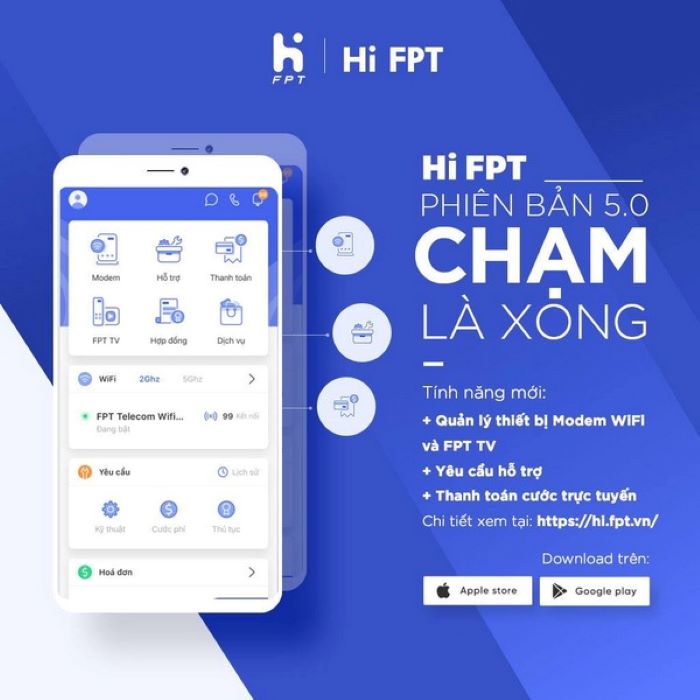 Ứng dụng HI FPT thông minh tiện ích