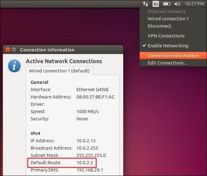 Cách tìm địa chỉ IP modem trên Linux