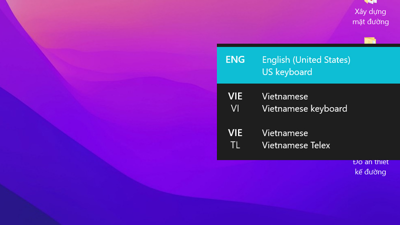 Cách chuyển tiếng Việt trên máy tính giữa các bàn phím