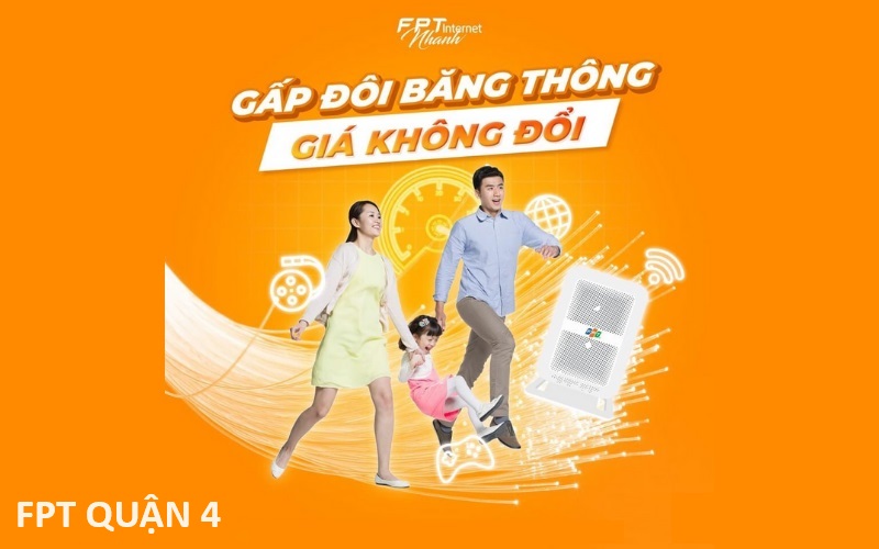 Lắp mạng Wifi FPT Quận 4 Tặng Cước Sử Dụng, Modem