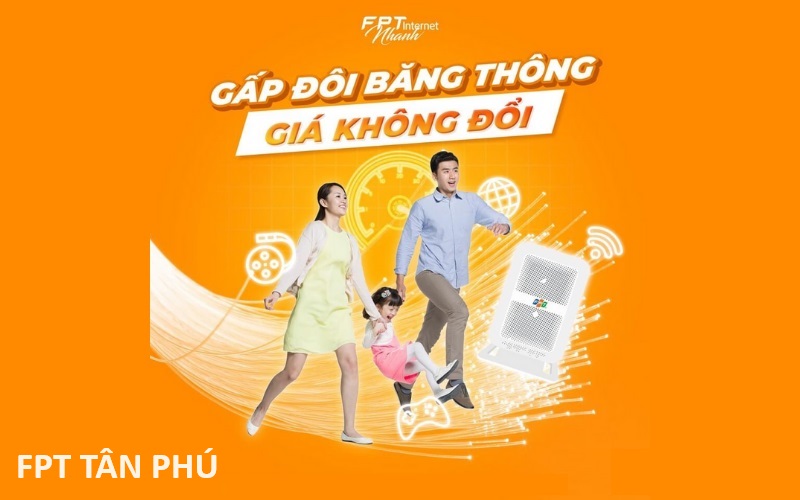Lắp Mạng FPT Quận Tân Phú Trang Bị Modem Wifi FTTH